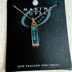 Sale! Beautiful And Stylish New Zealand Paua Shell Pendant Necklace